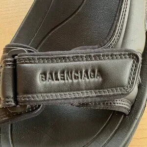 Balenciaga | Shoes | Balenciaga Mens Black Tourist Sandal Us  display picture 1